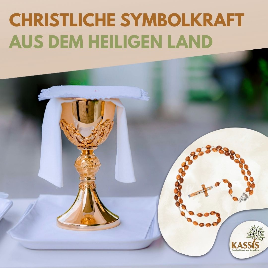 Rosenkranz mit dekorierten Perlen aus Olivenholz-4