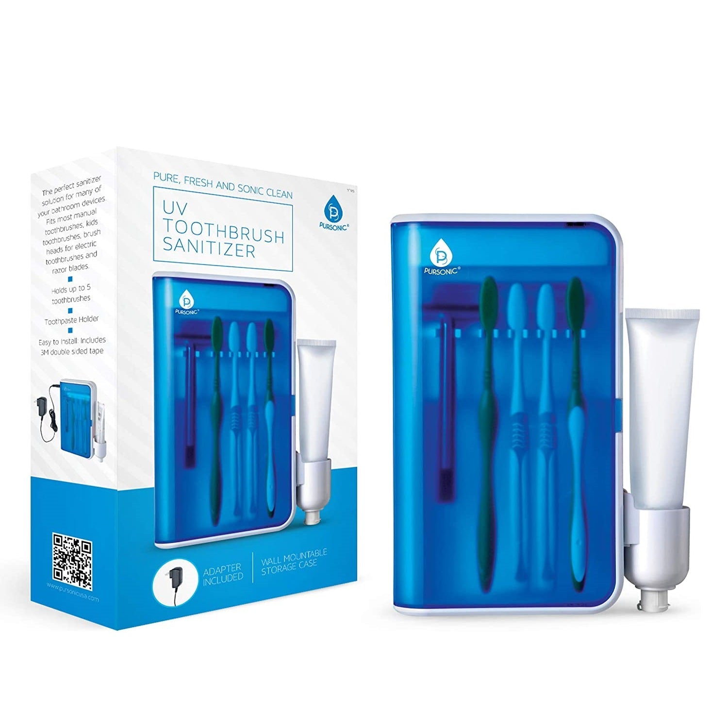 UV Family Toothbrush Sanitizer with AC Adapter-0