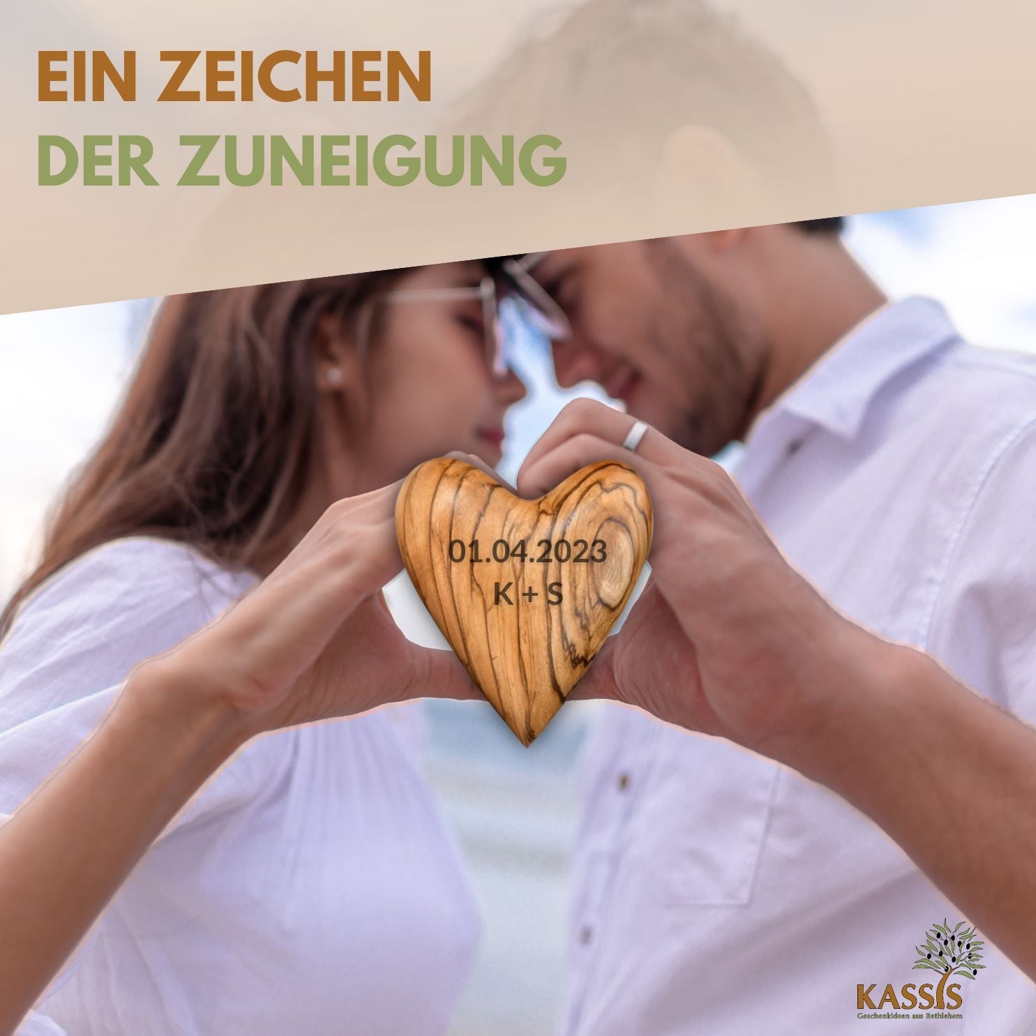 Herz Geschenk Olivenholz Handschmeichler Glücksbringer-4