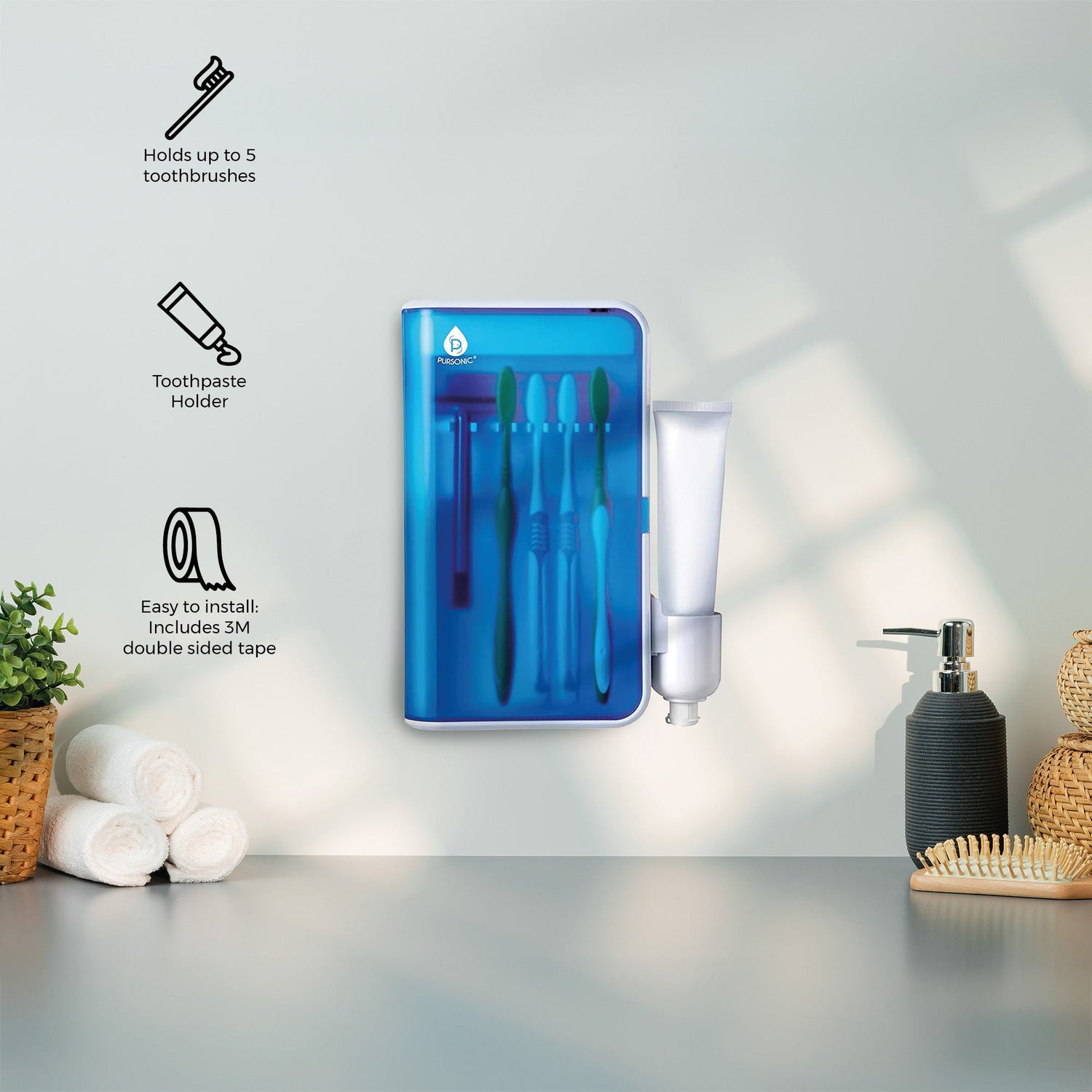 UV Family Toothbrush Sanitizer with AC Adapter-1