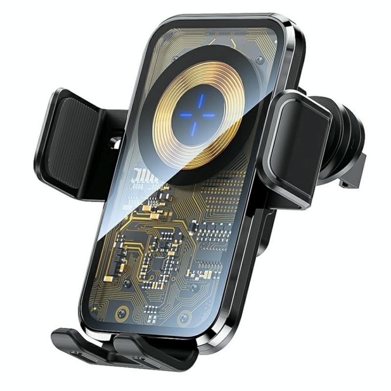 NNEDSZ 15W Fast Car Vent Wireless Charger With Intelligent Induction-0