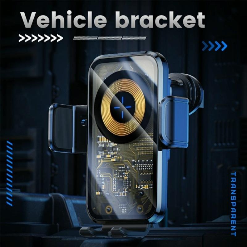 NNEDSZ 15W Fast Car Vent Wireless Charger With Intelligent Induction-2