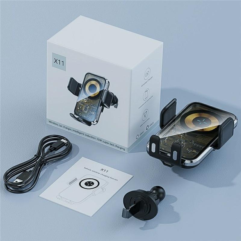 NNEDSZ 15W Fast Car Vent Wireless Charger With Intelligent Induction-3