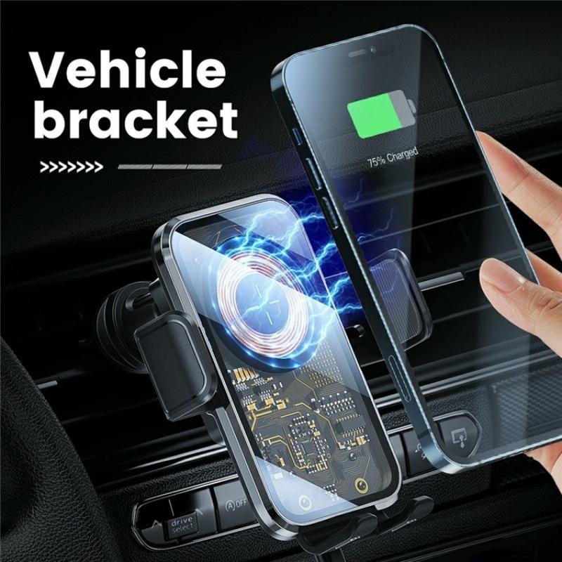 NNEDSZ 15W Fast Car Vent Wireless Charger With Intelligent Induction-4